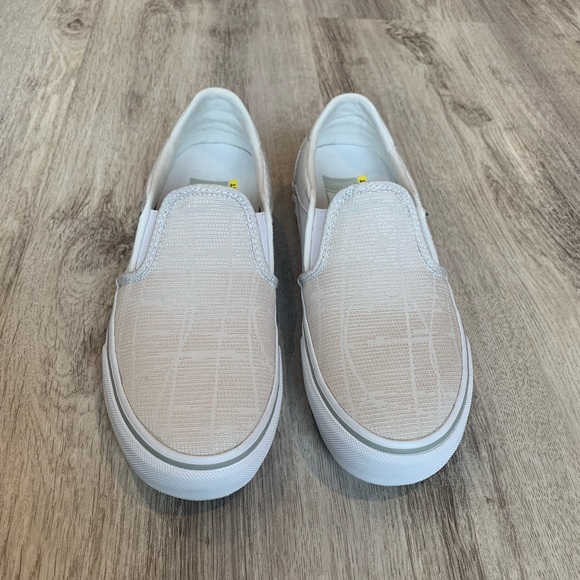 Women’s VANS Asher Slip-On Canvas Shoes - neutral Cream color - Picture 3 of 11
